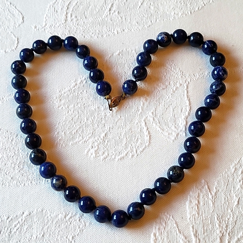 Antique Lapis Lazuli Necklace!